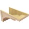 Ekena Millwork 12"W x 24"D x 12"H Wide Viola Rough Cedar Woodgrain TimberThane Corbel, Primed Tan CORUR12X24X12VIORCPR - alternate 5